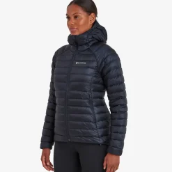 Montane Insulated Jackets-Womens Anti-Freeze Hoodie - Eclipse Blue