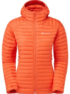 Montane Insulated Jackets-Womens Anti-Freeze Lite Hoodie - Tigerlily