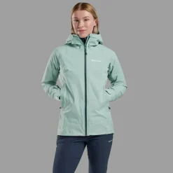 Montane Waterproof Jackets-Womens Cetus Jacket - Sea Mist
