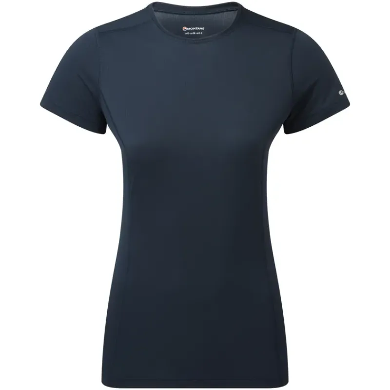 Montane T-Shirts & Baselayers-Womens Dart Lite T-Shirt - Eclipse Blue