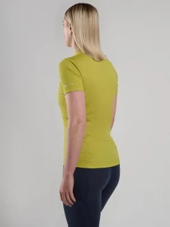 Montane T-Shirts & Baselayers-Womens Dart Lite T-Shirt - Citrus Spring