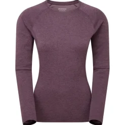 Montane T-Shirts & Baselayers-Womens Dart Long Sleeve T-Shirt - Mulberry