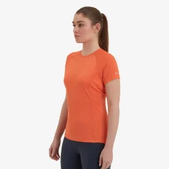 Montane T-Shirts & Baselayers-Womens Dart T-Shirt - Tigerlily