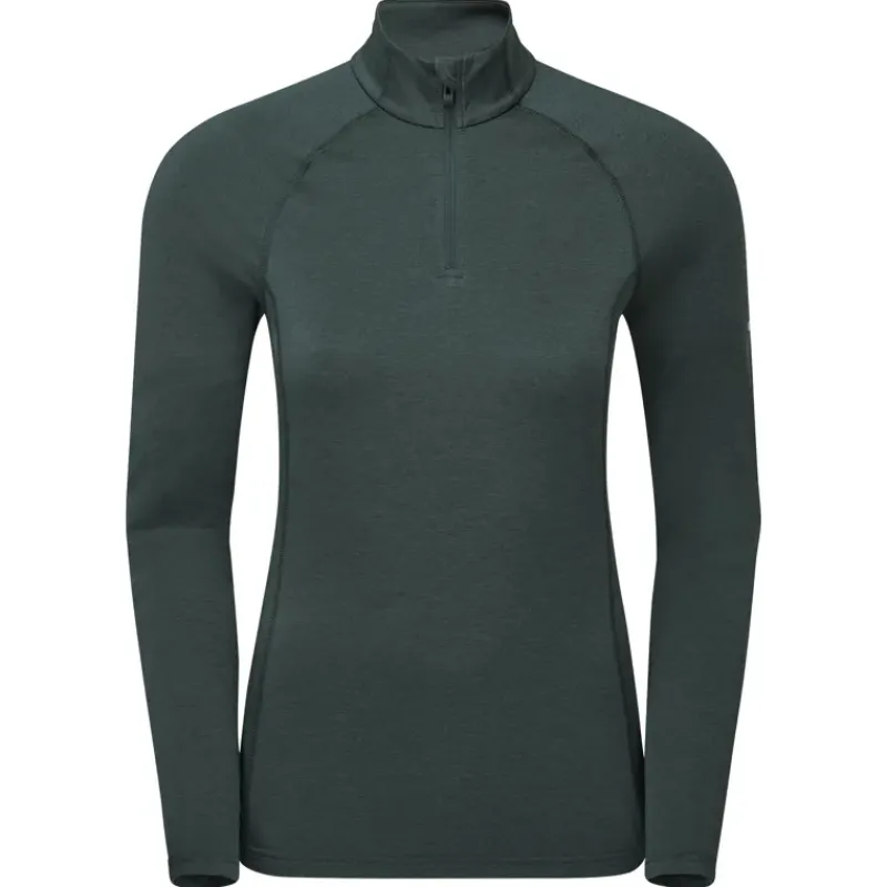 Montane T-Shirts & Baselayers-Womens Dart XT Zip Neck - Deep Forest