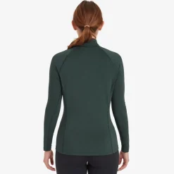 Montane T-Shirts & Baselayers-Womens Dart XT Zip Neck - Deep Forest