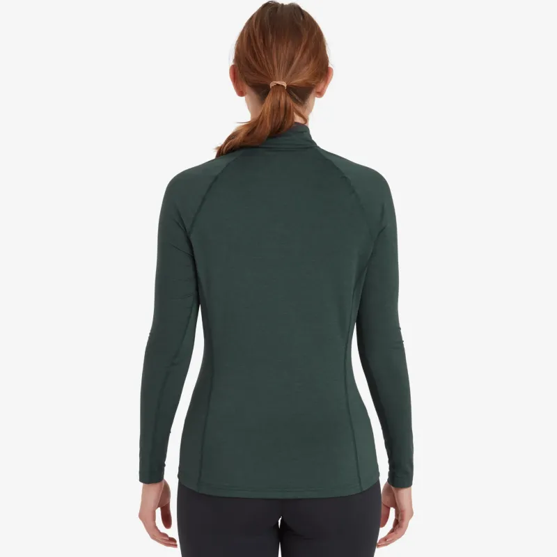 Montane T-Shirts & Baselayers-Womens Dart XT Zip Neck - Deep Forest