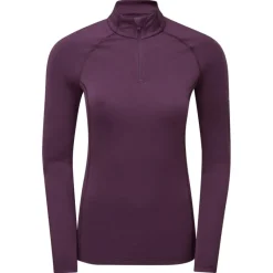 Montane T-Shirts & Baselayers-Womens Dart XT Zip Neck - Saskatoon Berry