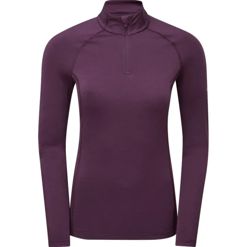 Montane T-Shirts & Baselayers-Womens Dart XT Zip Neck - Saskatoon Berry