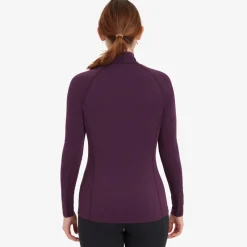 Montane T-Shirts & Baselayers-Womens Dart XT Zip Neck - Saskatoon Berry
