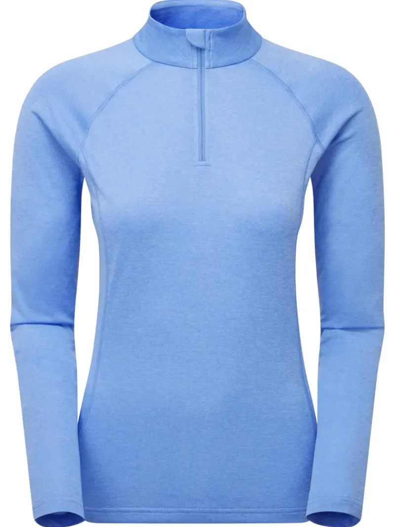 Montane T-Shirts & Baselayers-Womens Dart Zip Neck - Cornflower