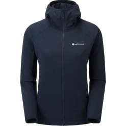 Montane Insulated Jackets-Womens Fireball Lite Hoodie - Eclipse Blue