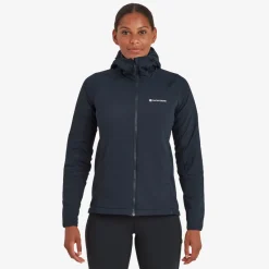 Montane Insulated Jackets-Womens Fireball Lite Hoodie - Eclipse Blue