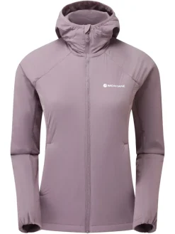 Montane Insulated Jackets-Womens Fireball Lite Hoodie - Moonscape