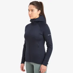 Montane Fleece & Mid Layer-Womens Fury Hoodie - Eclipse Blue