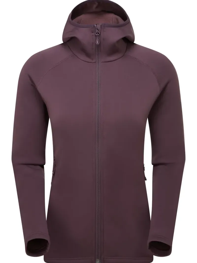 Montane Fleece & Mid Layer-Womens Fury Hoodie - Mulberry