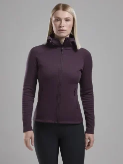 Montane Fleece & Mid Layer-Womens Fury Hoodie - Mulberry