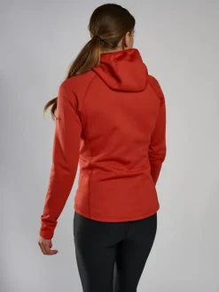 Montane Fleece & Mid Layer-Womens Fury Hoodie - Saffron Red
