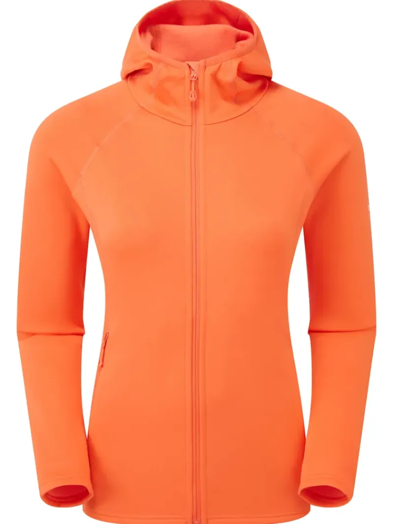 Montane Fleece & Mid Layer-Womens Fury Lite Hoodie - Tigerlily