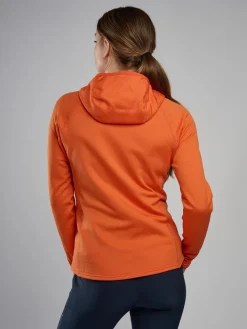 Montane Fleece & Mid Layer-Womens Fury Lite Hoodie - Tigerlily