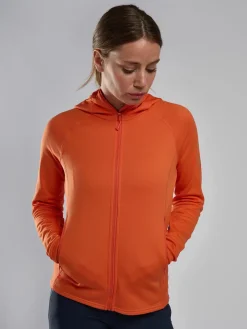 Montane Fleece & Mid Layer-Womens Fury Lite Hoodie - Tigerlily