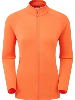 Montane Fleece & Mid Layer-Womens Fury Lite Jacket - Tigerlily