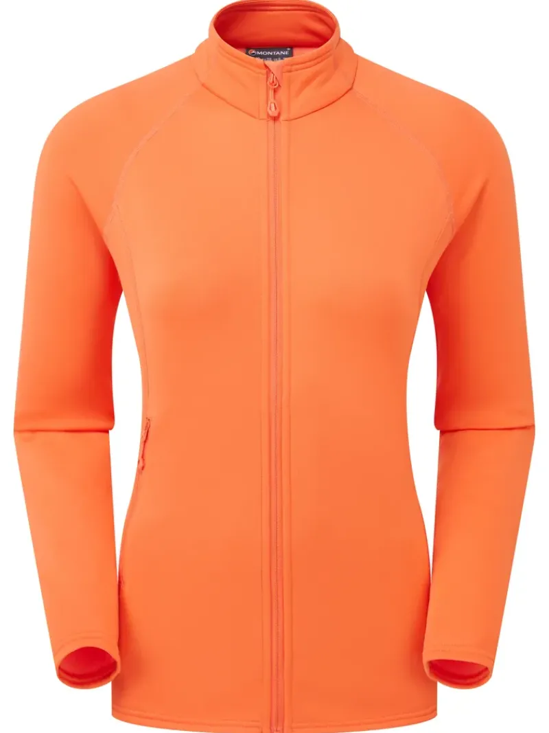 Montane Fleece & Mid Layer-Womens Fury Lite Jacket - Tigerlily