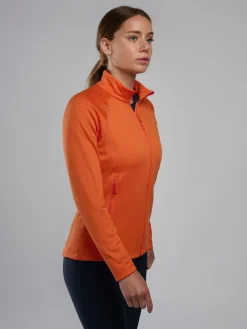 Montane Fleece & Mid Layer-Womens Fury Lite Jacket - Tigerlily