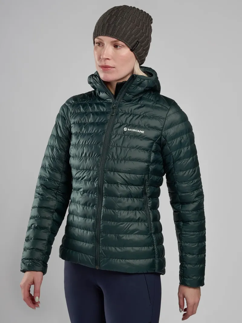 Montane Insulated Jackets-Womens Icarus Hoodie - Deep Forest