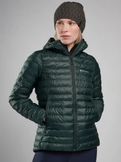 Montane Insulated Jackets-Womens Icarus Hoodie - Deep Forest