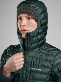 Montane Insulated Jackets-Womens Icarus Hoodie - Deep Forest
