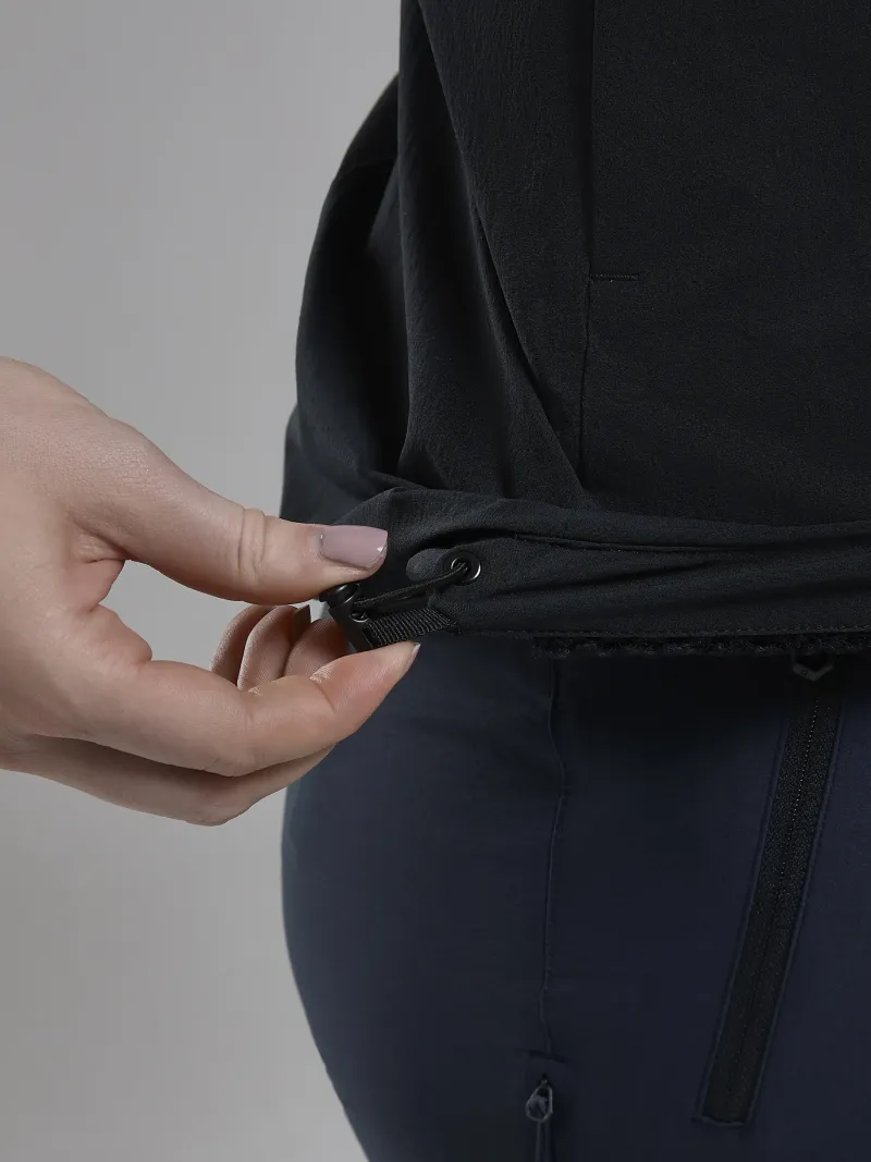 Montane Softshell Jackets-Womens Khamsin Hoodie - Black