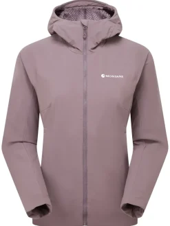 Montane Softshell Jackets-Womens Khamsin Hoodie - Moonscape