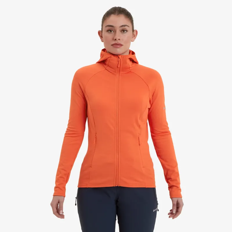 Montane Fleece & Mid Layer-Womens Protium Hoodie - Tigerlily