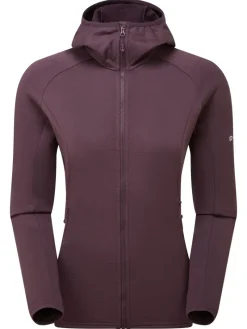 Montane Fleece & Mid Layer-Womens Protium Hoodie - Mulberry