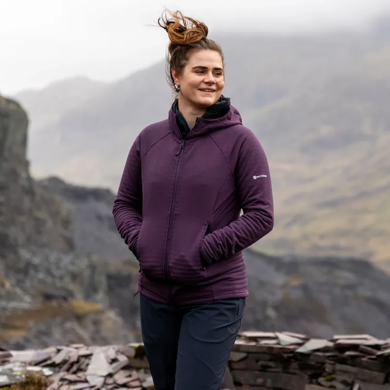 Montane Fleece & Mid Layer-Womens Protium XT Hoodie - Mulberry