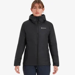 Montane Insulated Jackets-Womens Respond Hoodie - Black