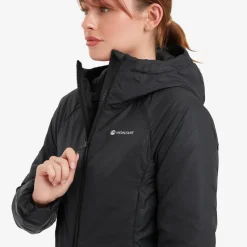 Montane Insulated Jackets-Womens Respond Hoodie - Black