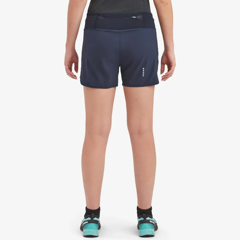 Montane Shorts & Skirts-Womens Slipstream Twin Skin Shorts - Eclipse Blue
