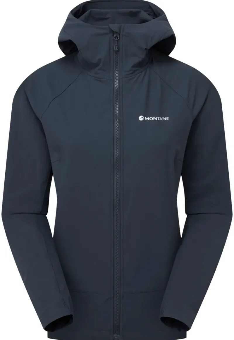 Montane Softshell Jackets-Womens Tenacity Hoodie - Eclipse Blue