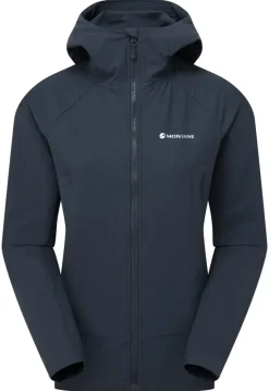 Montane Softshell Jackets-Womens Tenacity Hoodie - Eclipse Blue