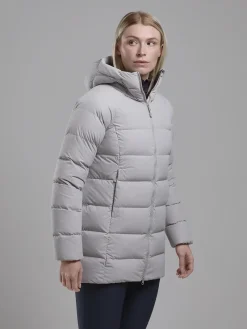 Montane Insulated Jackets-Womens Tundra Hoodie - Oyster