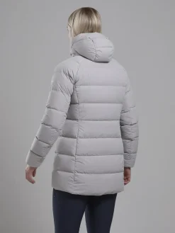 Montane Insulated Jackets-Womens Tundra Hoodie - Oyster