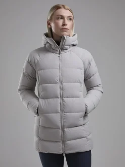 Montane Insulated Jackets-Womens Tundra Hoodie - Oyster