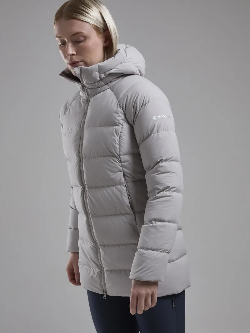 Montane Insulated Jackets-Womens Tundra Hoodie - Oyster