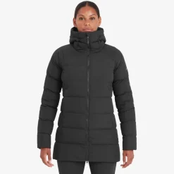 Montane Insulated Jackets-Womens Tundra Hoodie - Black
