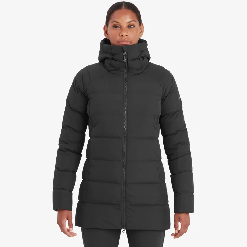 Montane Insulated Jackets-Womens Tundra Hoodie - Black