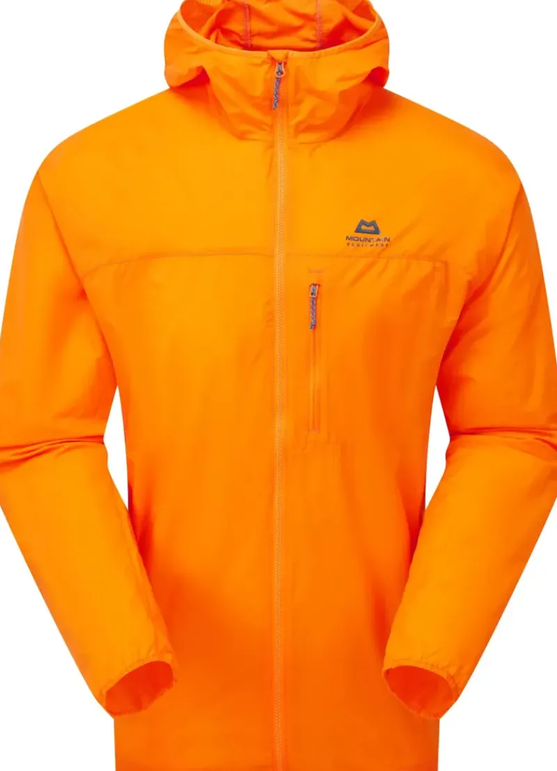 Mountain Equipment Softshell Jackets-Mens Aerofoil Hooded Jacket - Ember