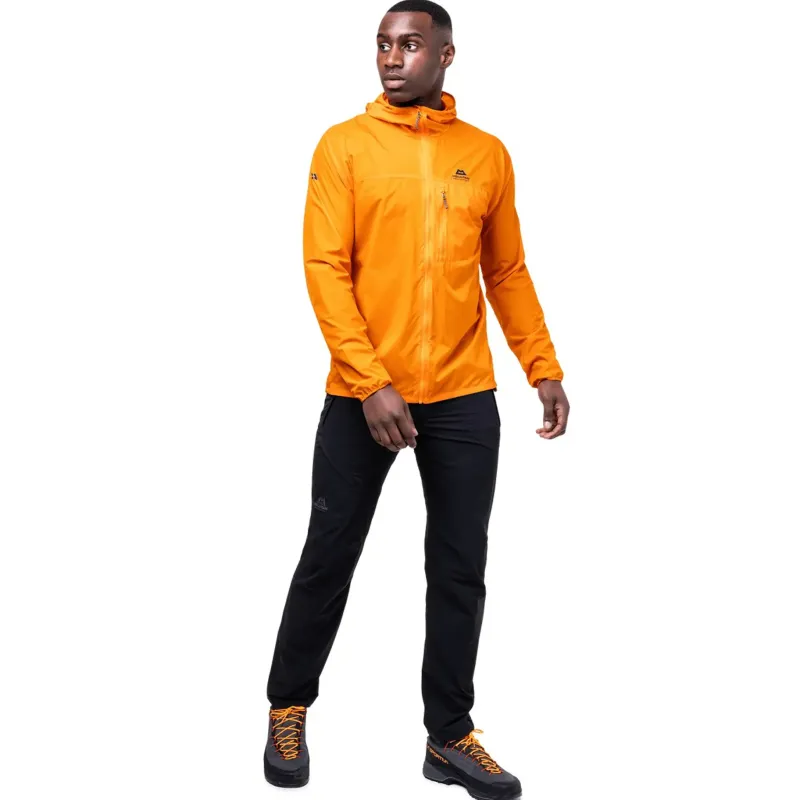 Mountain Equipment Softshell Jackets-Mens Aerofoil Hooded Jacket - Ember