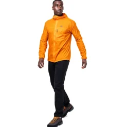 Mountain Equipment Softshell Jackets-Mens Aerofoil Hooded Jacket - Atlantic Blue