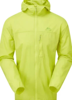 Mountain Equipment Softshell Jackets-Mens Aerofoil Hooded Jacket - Vine Green